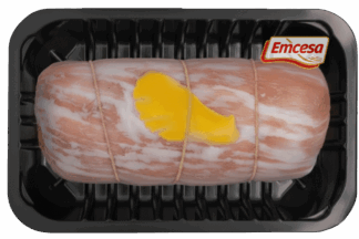 Secreto cerdo ibérico relleno de mango y frutos secos